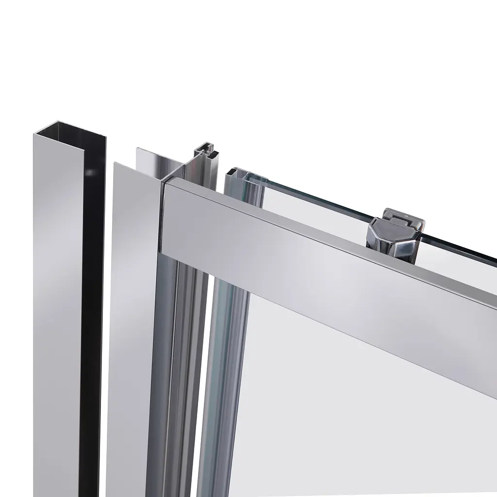 Душові двері в нішу Qtap Taurus CRM2012-13.C6 120-130x185 см, скло Clear 6 мм, покриття CalcLess, універсальні, прозорий - фото 3