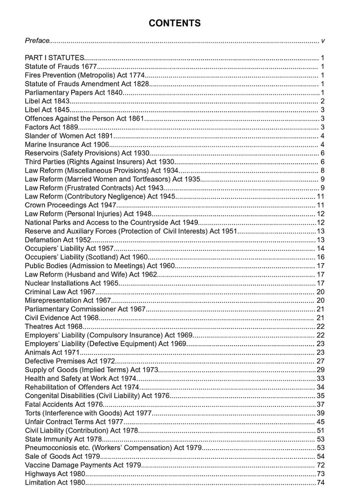 Core Statutes on Contract, Tort and Restitution 2012-2013 - фото 2