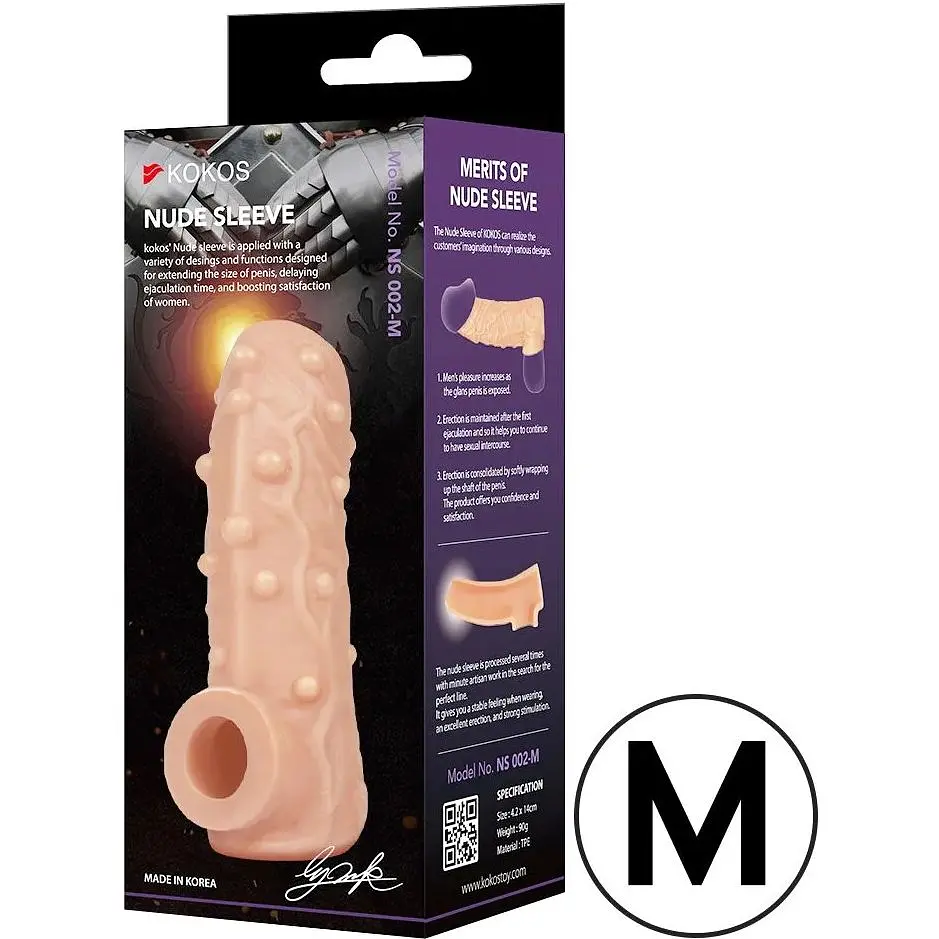 Насадка на член Kokos Nude Sleeve NS 002 M - фото 3