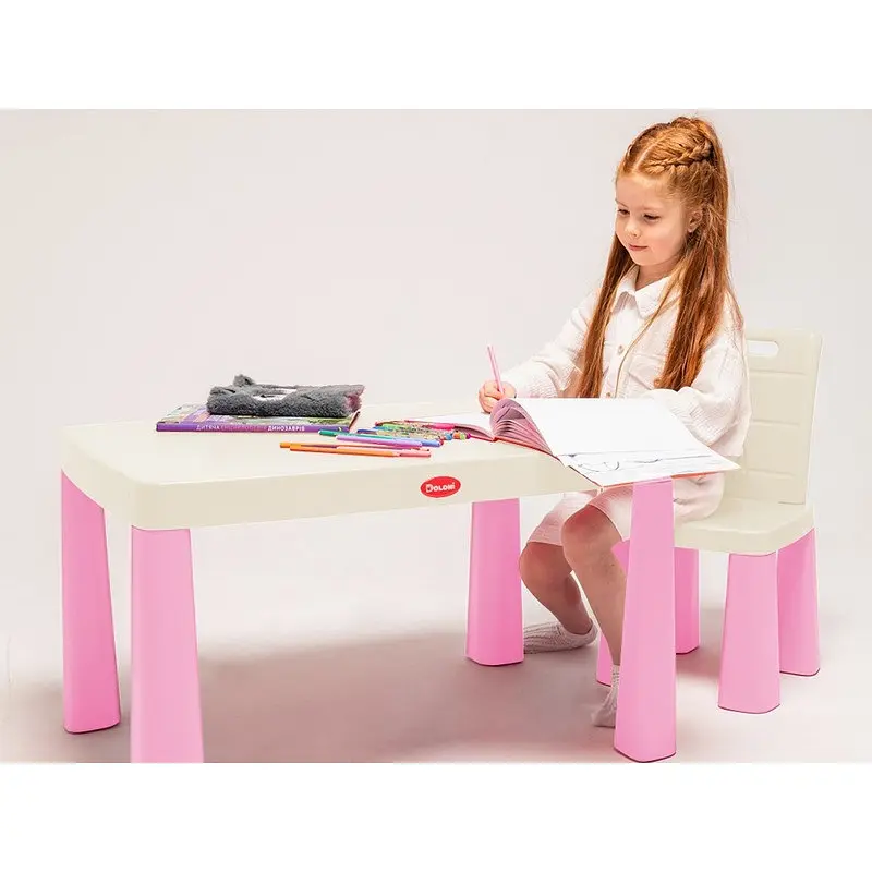 Дитячий стіл з накладкою для гри у аерохокей Doloni 04580/12 рожевий - фото 4
