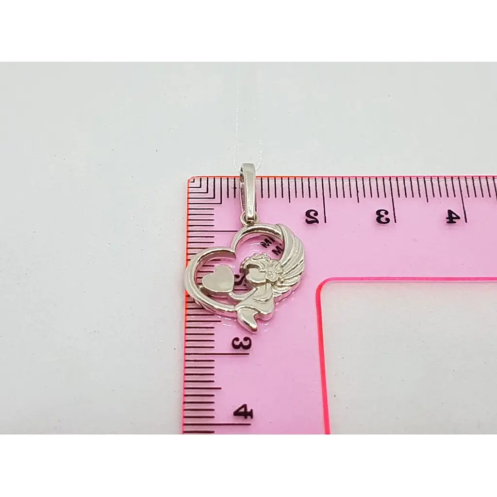 Срібна підвіска Лазурит Закохане янголя. 39214р - фото 3