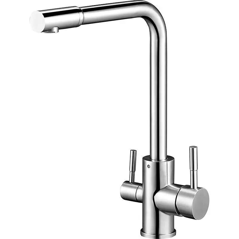 Змішувач комбінований для кухні Zegor SAP18-A090 осмос нержавіюча сталь 30412 - фото 2