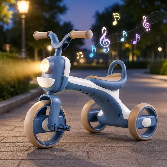 Дитячий триколісний велосипед Whale XLT918 26X-54 синій до 40 кг - фото 4
