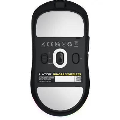 Комп'ютерна мишка Hator Quasar 3 Wireless Black (HTM730) - фото 6