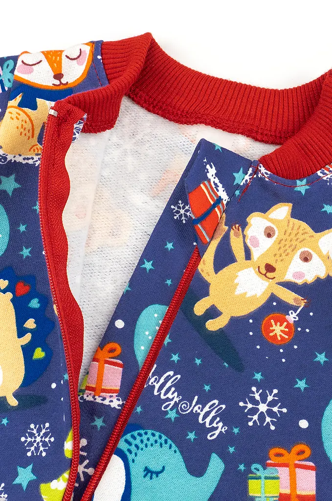 Трикотажний чоловічок з начосом та різдвяним малюнком Christmas toys - фото 3