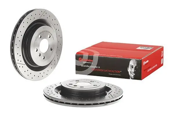 Диск тормозной вентилируемый перфорированный Mercedes Gle, Gl, Gls, M-class 11-19г Brembo ( 09.B710.11 ) - фото 3