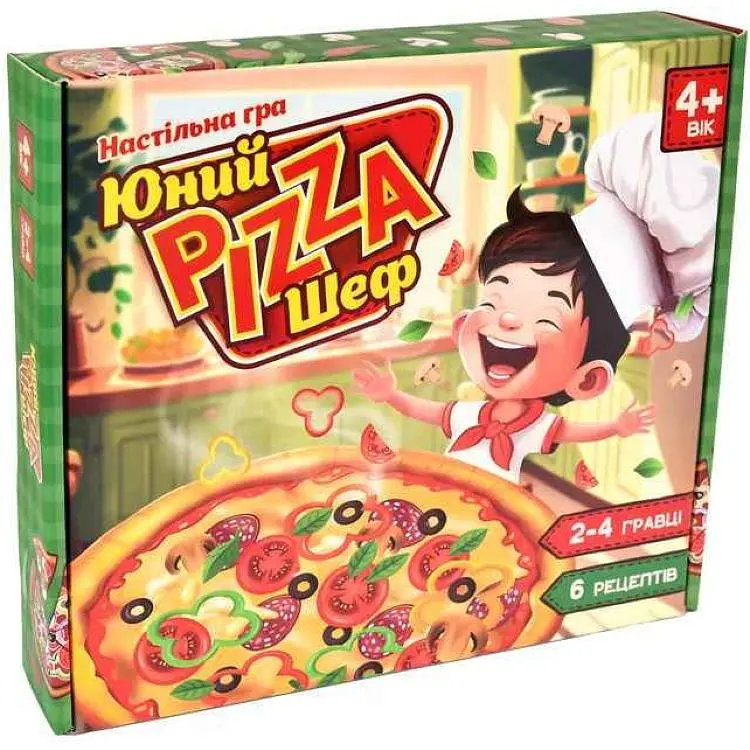 Настільна гра STRATEG "Юний Pizza Шеф" (укр) 30781