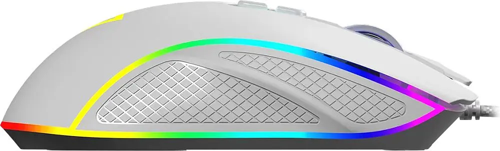 Компьютерная мышка ModeCom Veles Volcano игровая 12800dpi. 8кн.,RGB белая (M-MC-VELES-200) - фото 2