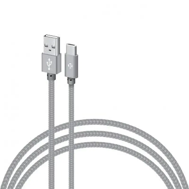 Дата кабель USB 2.0 AM to USB-C 2.0m CBGNYT2 grey Intaleo (1283126489143)