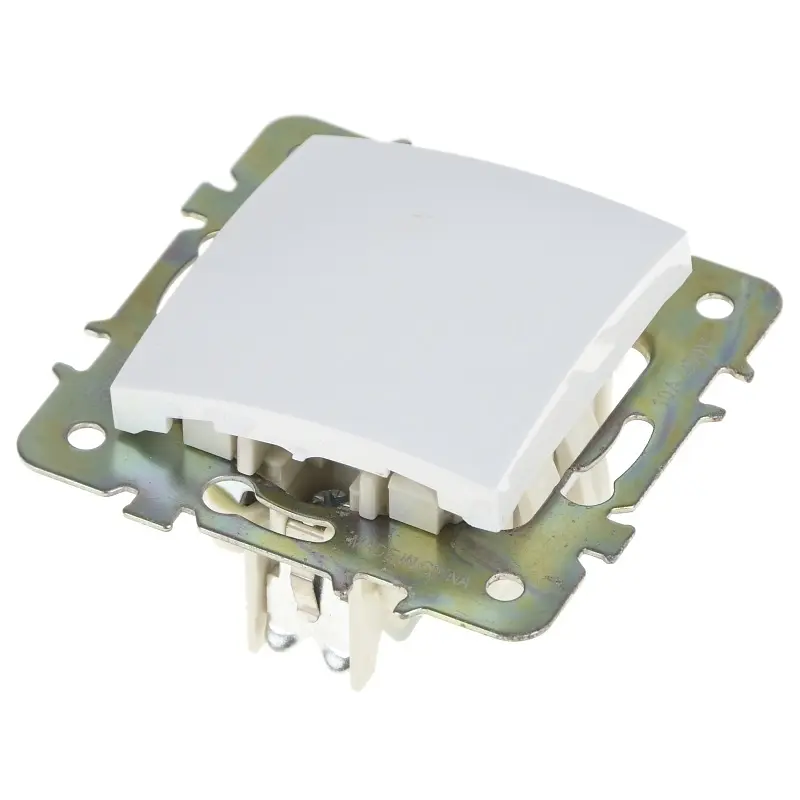 Выключатель Brille одноклавишный белый RB-1V - фото 6