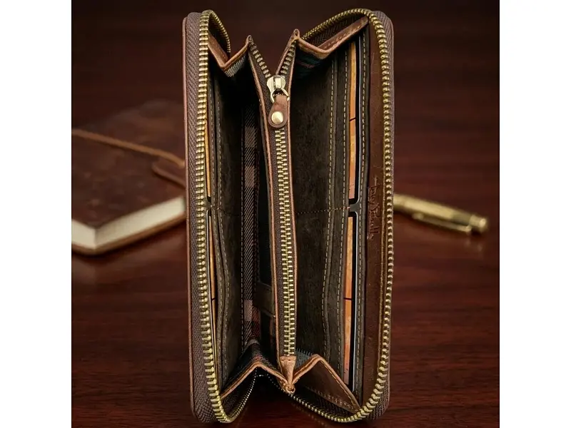 Портмоне Arno з натуральної шкіри crazy horse 2250 Коньячне 18,5x10,5x2,5 см TONY PEROTTI acs0032462 - фото 5