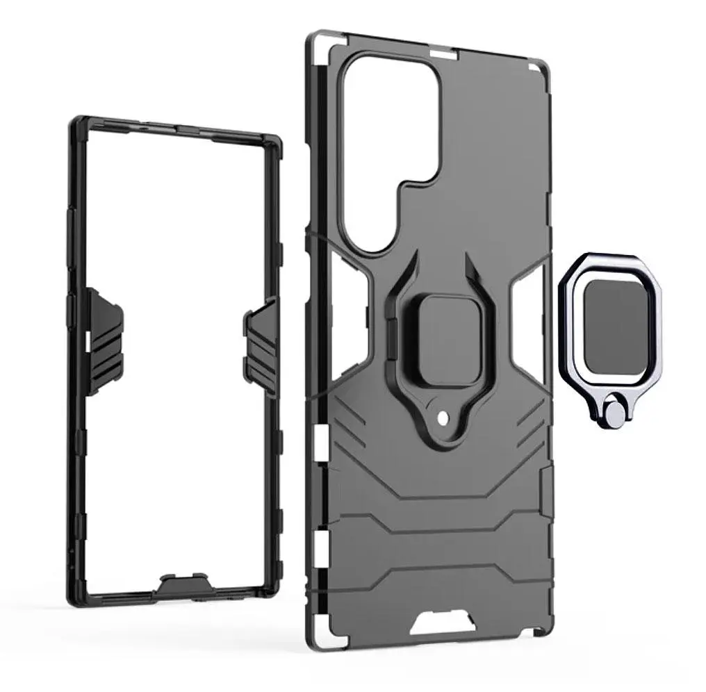 Чохол бампер Primolux Ring Armor для Samsung Galaxy S23 Ultra (SMS918) Black - фото 6