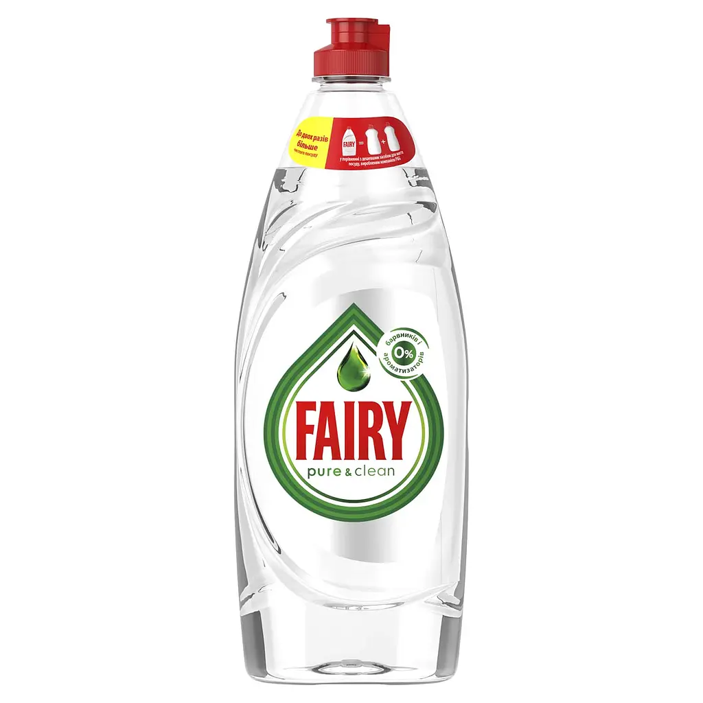 Засіб для миття посуду Fairy Pure & Clean, 650 мл - фото 2