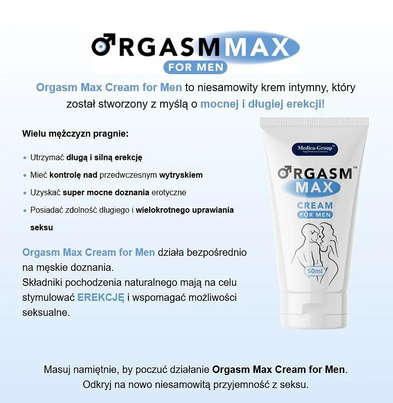 Крем для посилення ерекції Orgasm Max Cream For Men 50 мл - фото 3