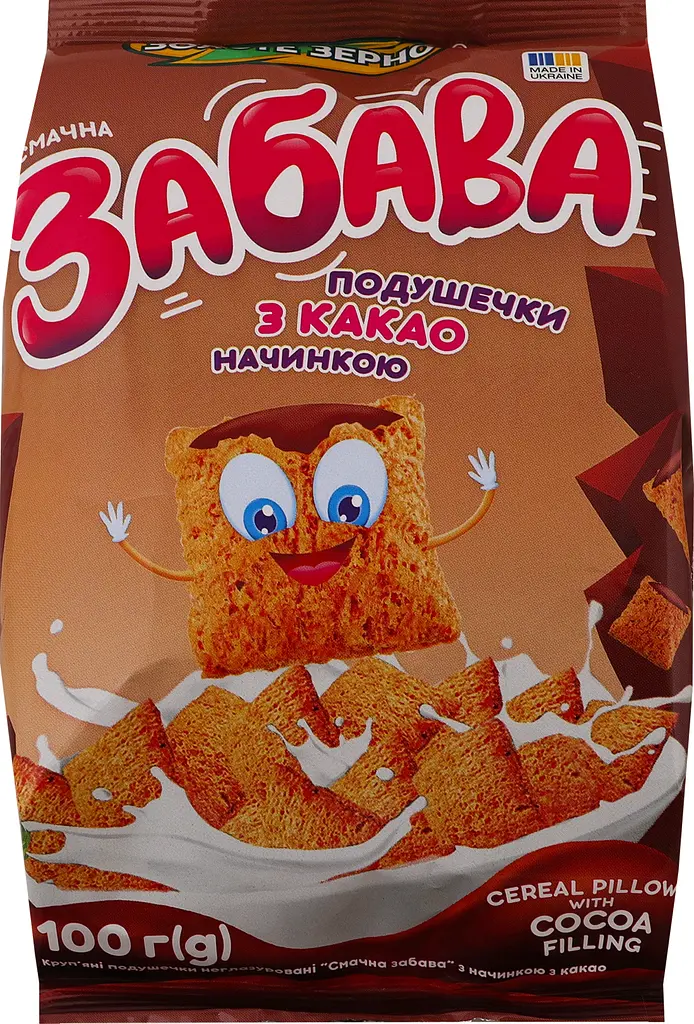 Подушечки Золоте зерно Smachna Zabava шоколадные 100 г (15890) - фото 4