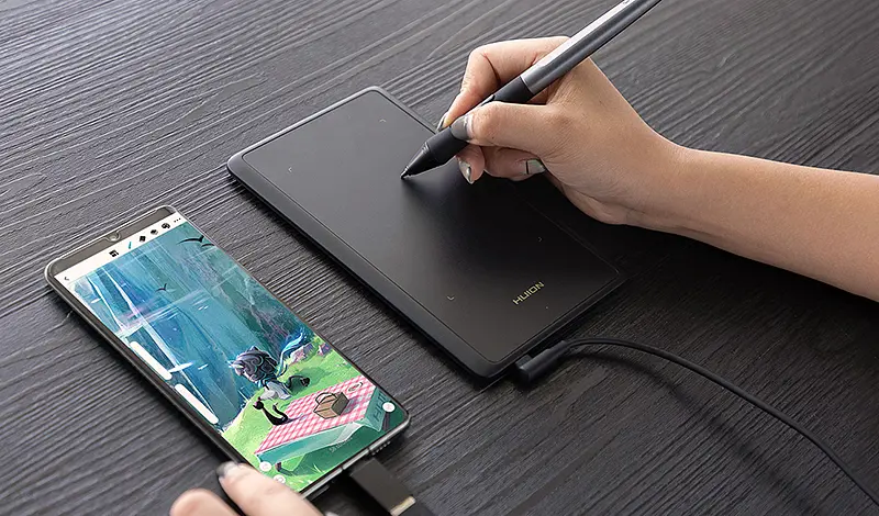 Графічний планшет Huion Inspiroy H420X + рукавичка - фото 6