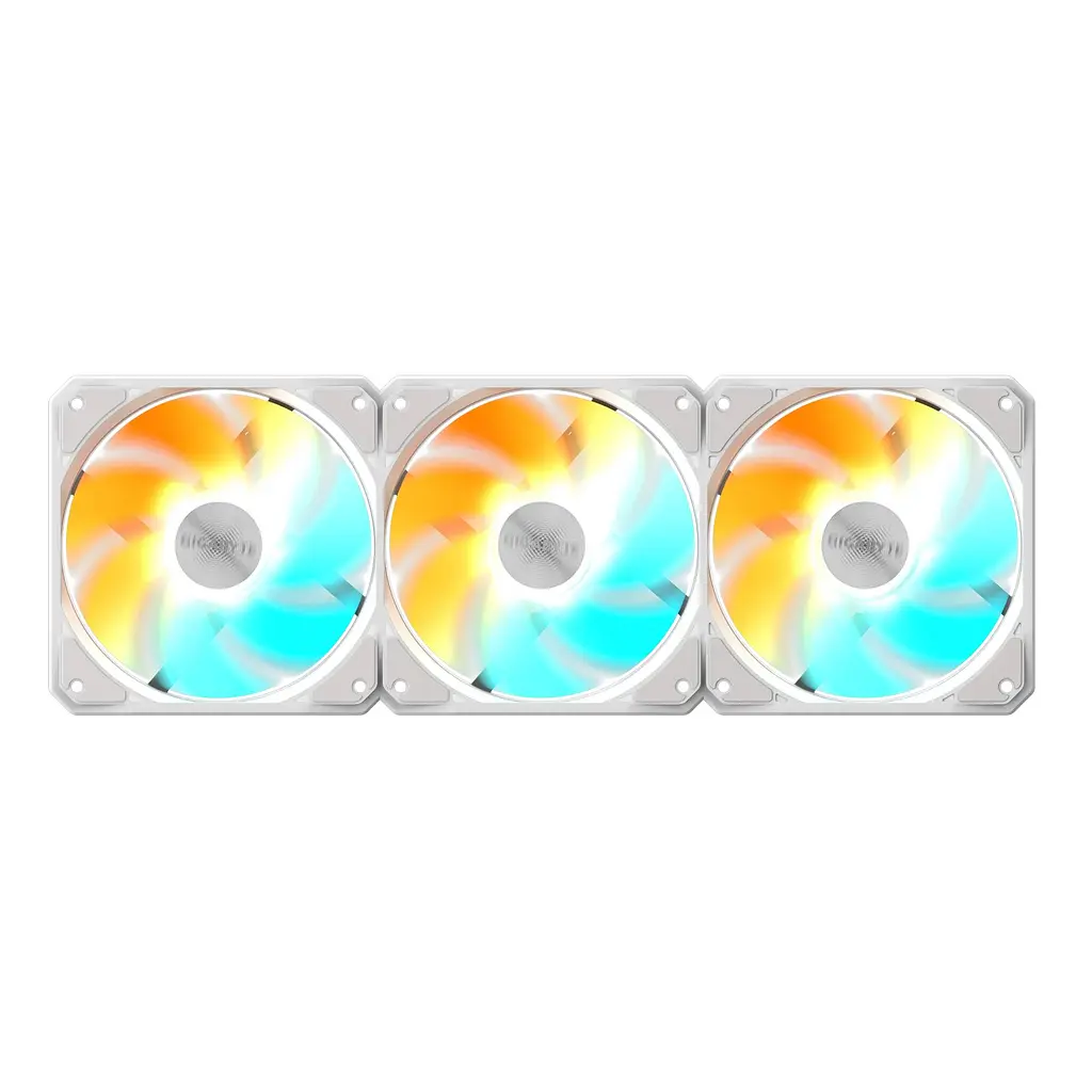 Вентилятор Gigabyte EZ Chain RVS Fan 120 Ice 3-Pack White (GP-GBT EZRVSFAN1203 ICE) - фото 3