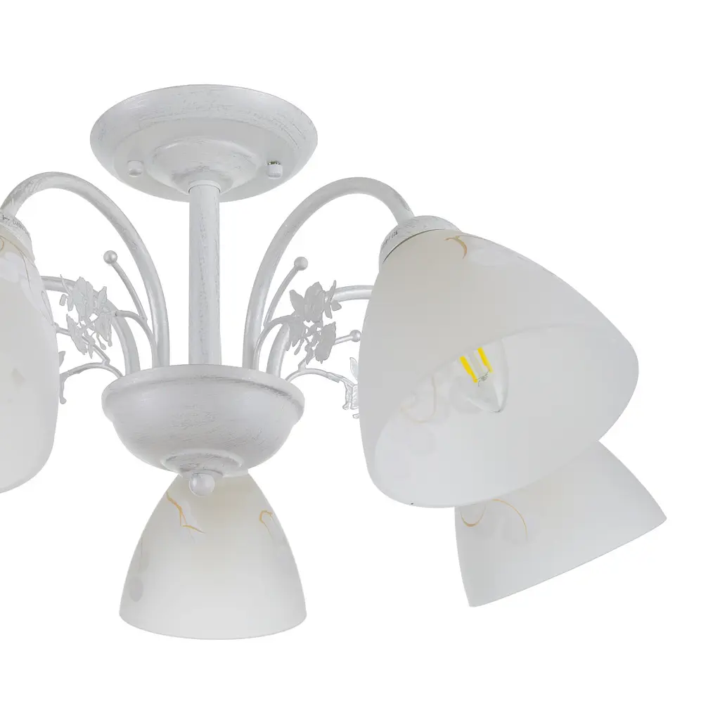 Люстра потолочная Brille E14 60W WH (LK-685C/5) - фото 2