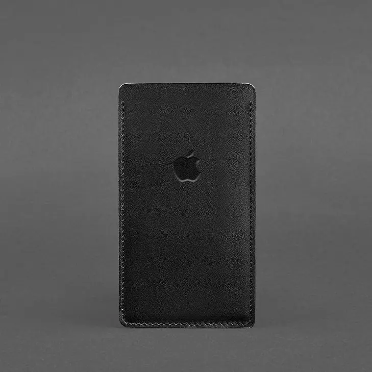 Кожаный чехол для iPhone 11 Черный Краст - фото 4