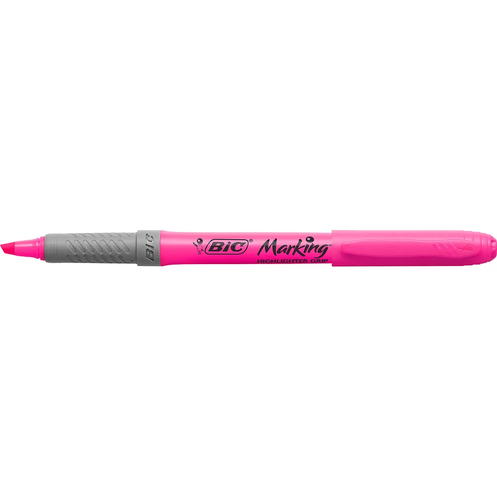 Маркер Bic текстовиділювач Grip, рожевий (bc811934) - фото 2