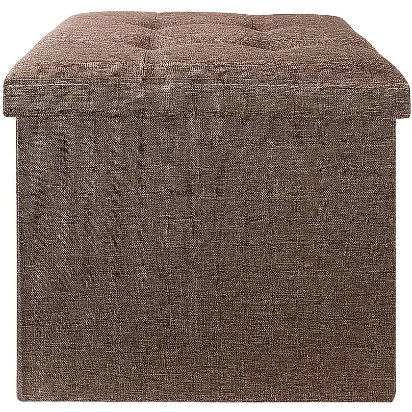 Пуф для зберігання МВМ My Home 380х380х380 мм коричневий (TH-03 BROWN)