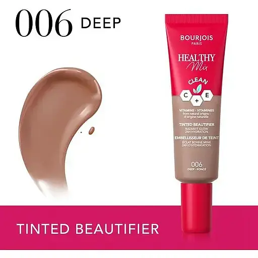 Зволожуючий тональний флюїд Bourjois Healthy Mix Clean відтінок 006 (Deep) 30 мл - фото 3