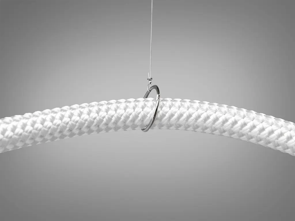 Люстра стельова LED Diasha 9610-1500BHR Мотузка, 17W, чорний хром, сучасний стиль для коридору, вітальні, спальні, кухні - фото 4