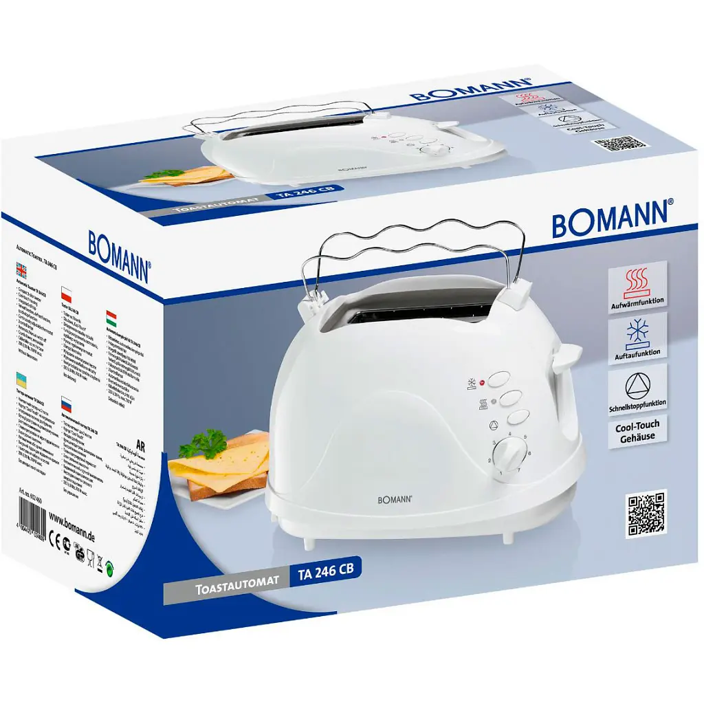 Тостер Bomann TA 246 CB white - фото 2