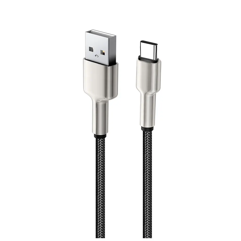 Дата кабель USB 2.0 AM to Lightning 1.0m head metal black ColorWay (CW-CBUL046-BK) - фото 5