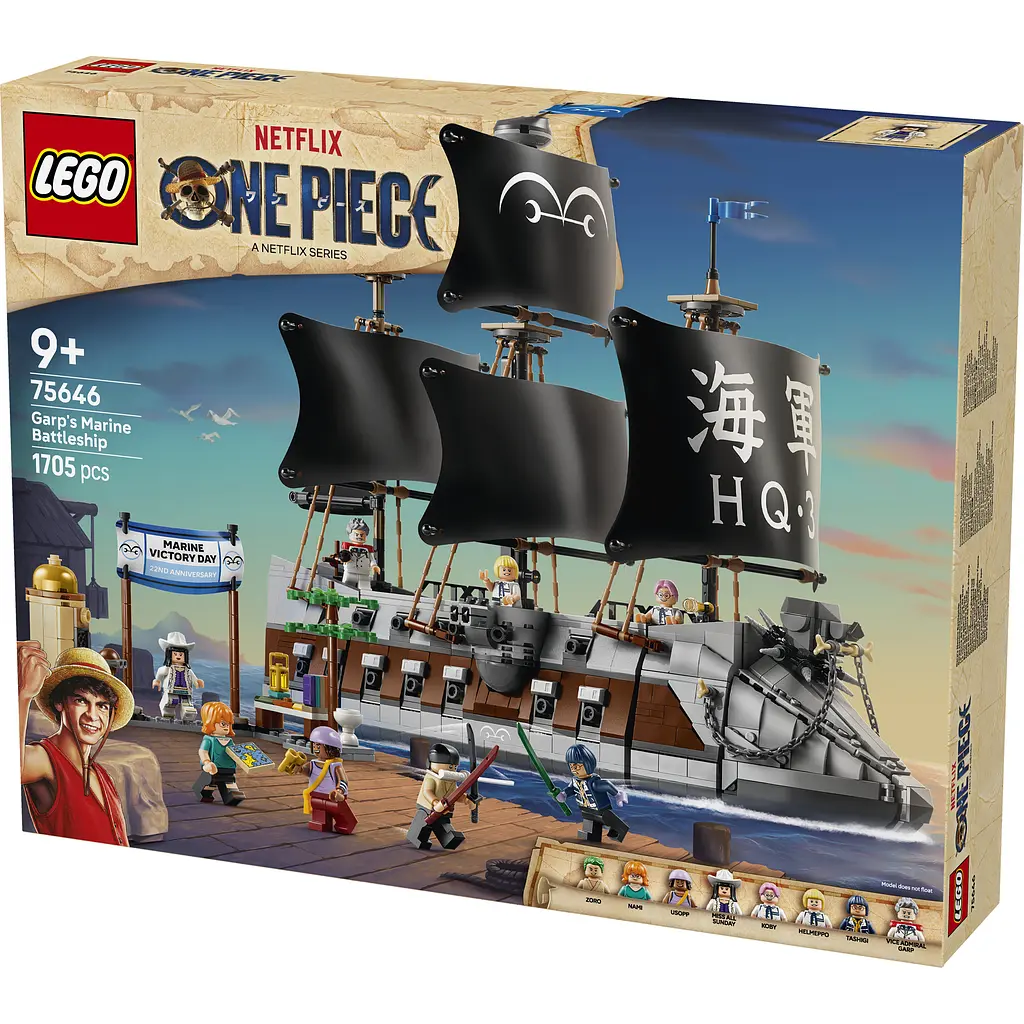 Конструктор LEGO One Piece Морський бойовий корабель Ґарпа 1705 ел. (75646) - фото 4