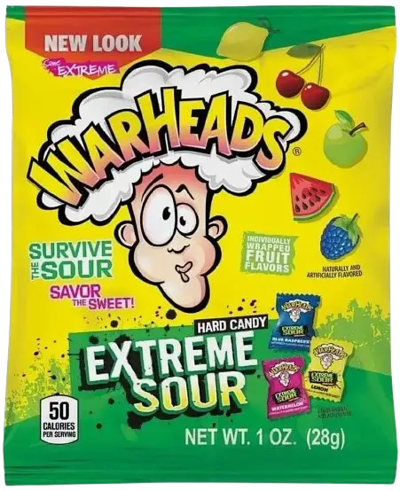 Льодяники Warheads Extreme Sour Hard Candy 28г