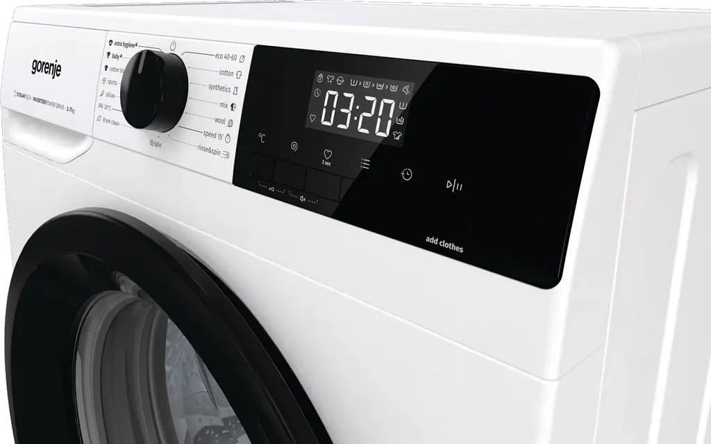 Стиральная машина Gorenje фронтальная 7 кг 1400 A+++ 47 см дисплей пара инвертор белый - фото 10