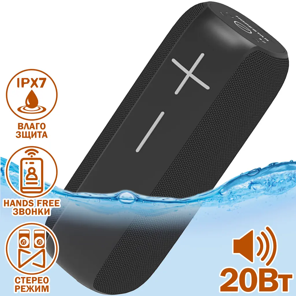 Портативная акустика Hopestar P15 PRO 20W беспроводная черная - фото 3