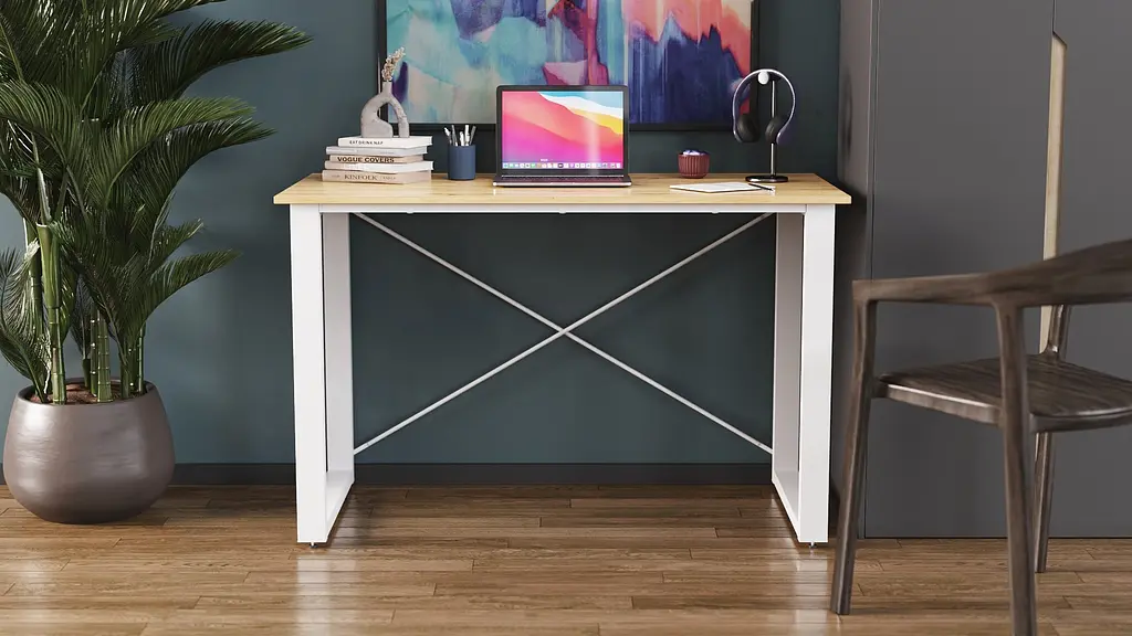 Письмовий стіл Ferrum-decor Драйв 750x1000x700 Сірий метал ДСП Дуб Артізан 16 мм (FRD-103162) - фото 3