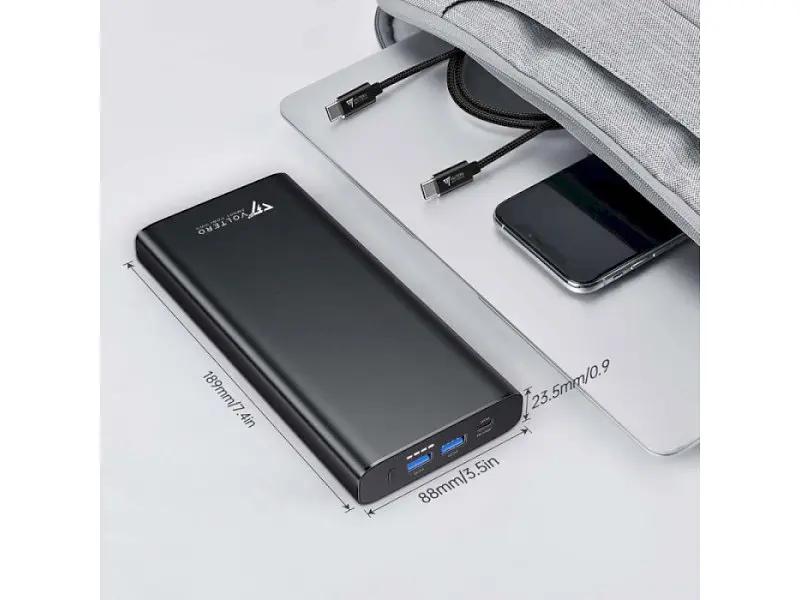 Зовнішній акумулятор (павербанк) Voltero 26800mAh S25 PD/100W QC/3.0/18W USB-C, USB-Ax2 (8720828063101, 6090525828894) - фото 5