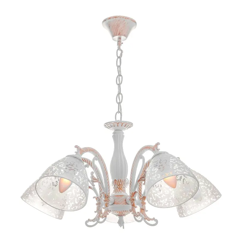 Люстра подвесная Brille классическая E27 60W WH (BKL-486S/5) - фото 3