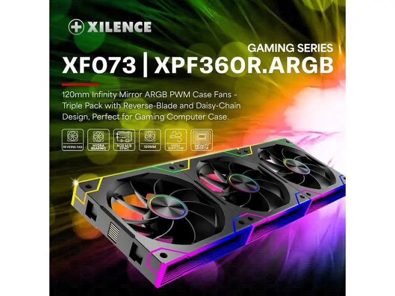 Вентилятор Xilence GAMING XPF360R.ARGB PWM REVERSE (XF073) - фото 11