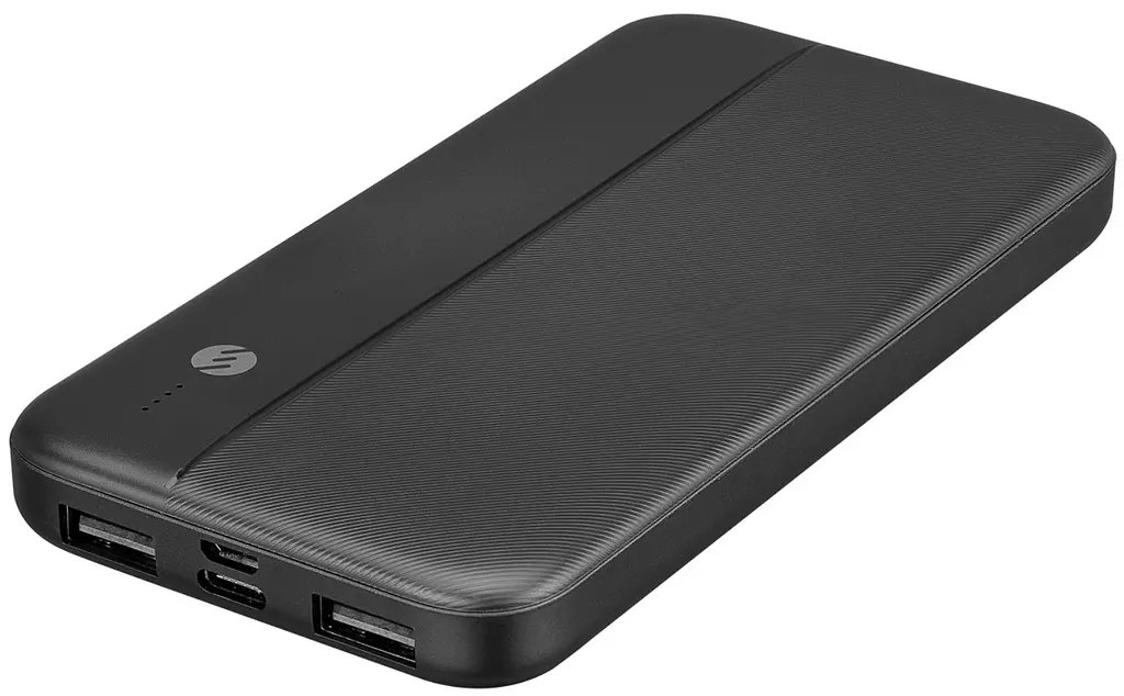 Повербанк 10000mAh портативний зарядний пристрій зовнішній акумулятор 2*USB 2.1A заряджання POWER BANK S-Link IP-G10N чорний - фото 5