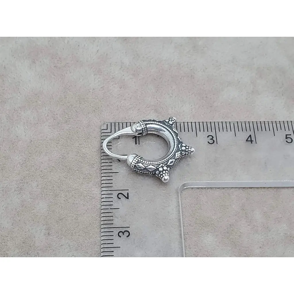 Срібна чоловіча моносережка Umax Козацька. 20519 - фото 6