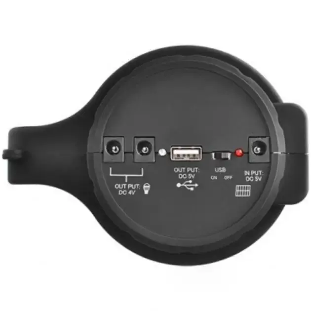 Аккумуляторный ручной фонарик Opera Digital OP-2886 со встроенным Power Bank переносной с ручкой и боковой лампой 5 Вт Черный - фото 7