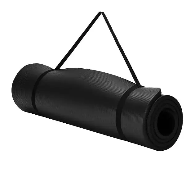 Килимок для йоги та фітнесу Power System PS-4017 NBR Fitness Yoga Mat Plus Black (180х61х1) (PS-4017_Black) - фото 4