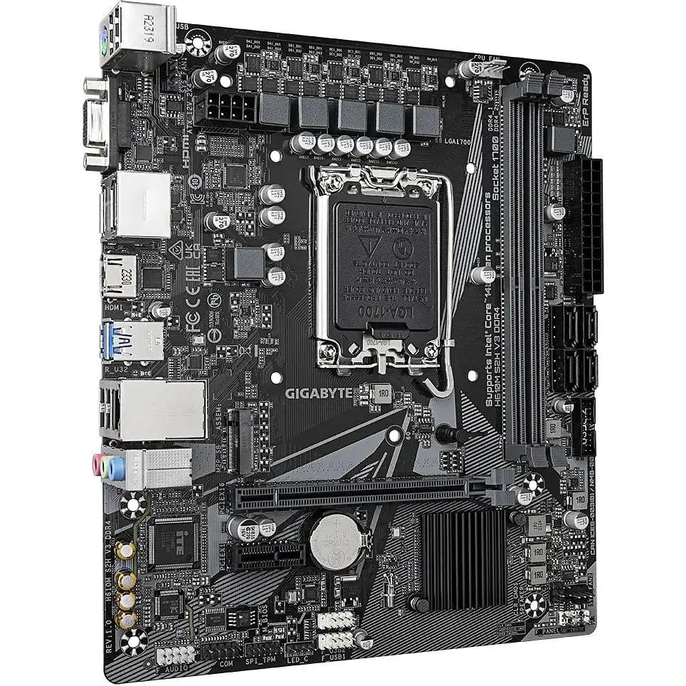 Материнська плата Gigabyte H610M S2H V3 DDR4 s1700 H610 2xDDR4 HDMI DP D-Sub mATX - фото 2