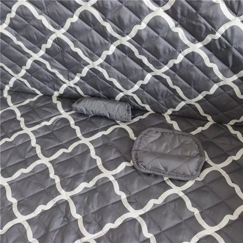 Високоякісний водонепроникний чохол на диван Modern Sofa Cover Blue-Grey - фото 4