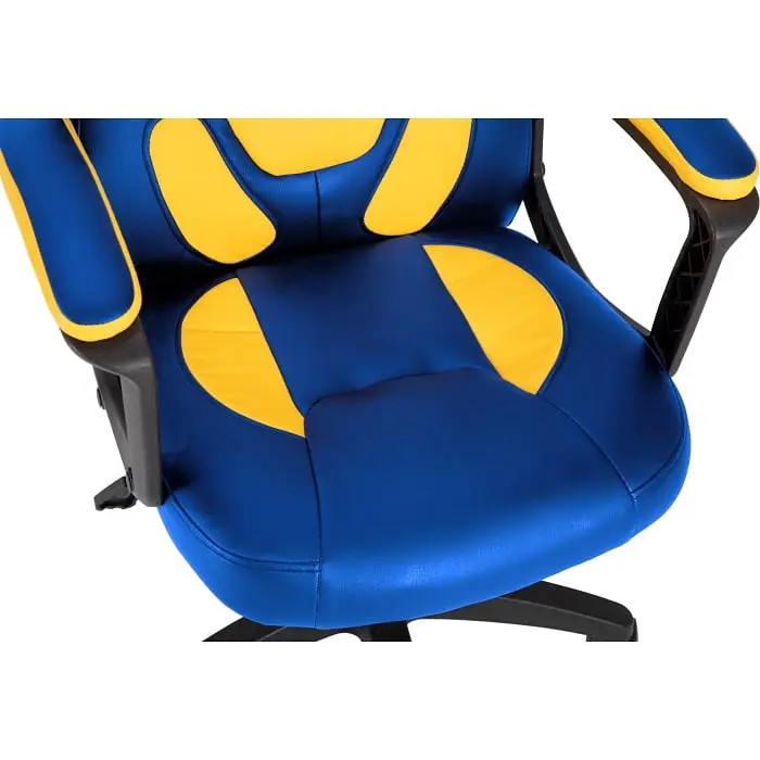 Геймерське дитяче крісло GT Racer синє з жовтим (X-1414 Blue/Yellow) - фото 6