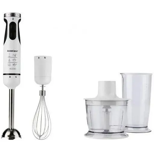 Блендер 3 в 1 SilverCrest SSMS 600 D3 600 Вт белый - фото 2
