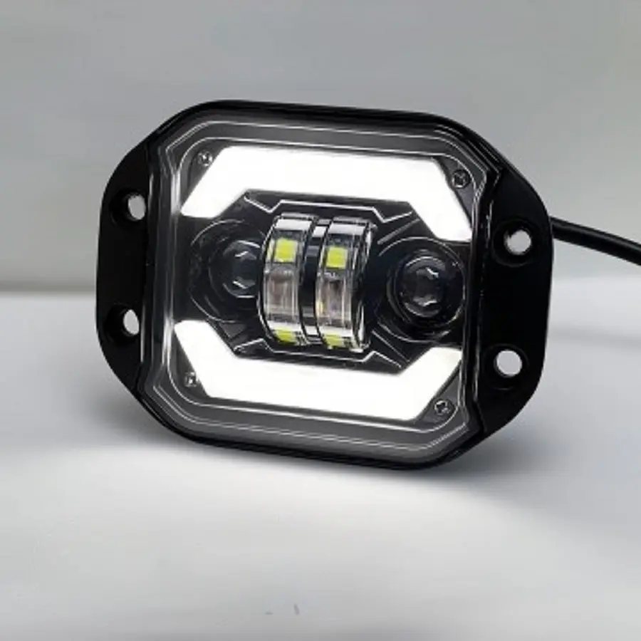 Bi-LED Фара додаткова 24W (9W x 4) 10-60V 125x90x55 мм з DRL Ближнє та Далеке світло 1 шт. - фото 3