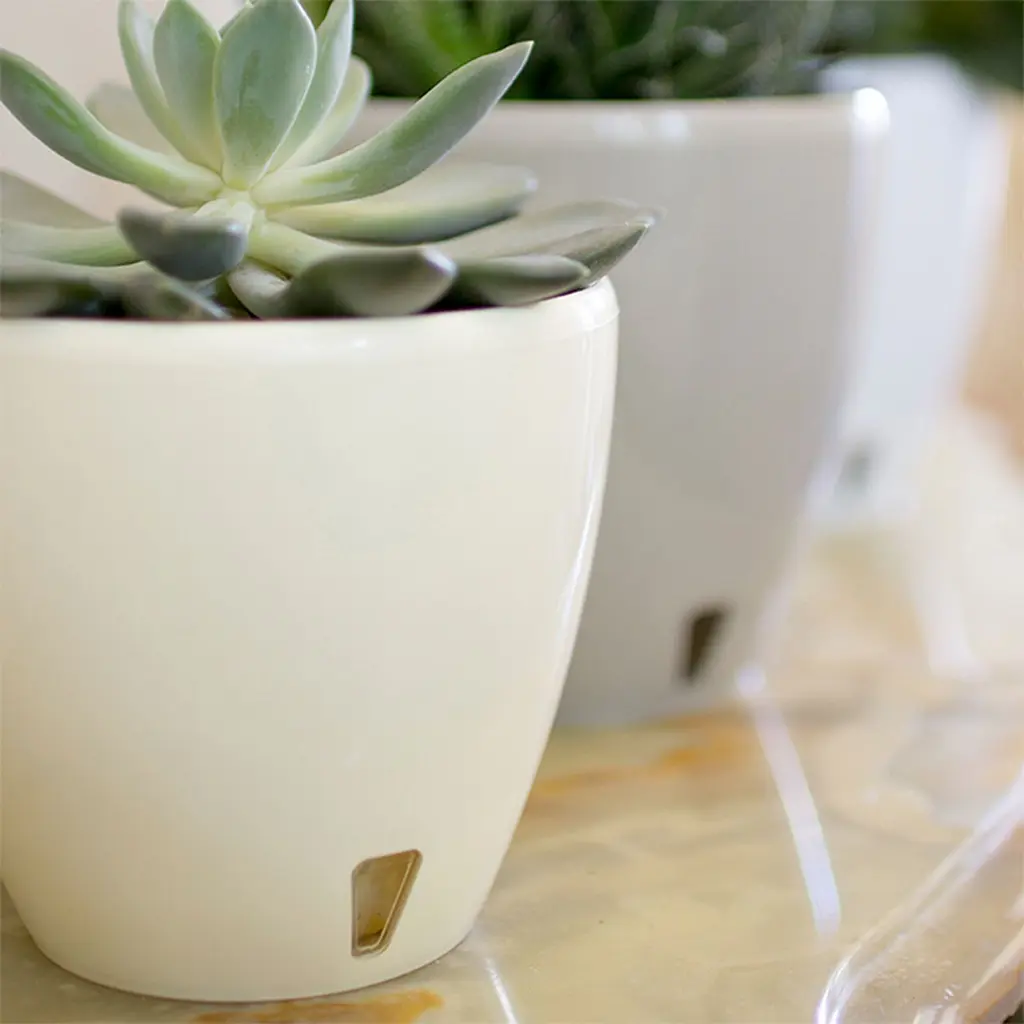 Вазон Santino Deco Twin 4 л кремовий (2023100) - фото 5