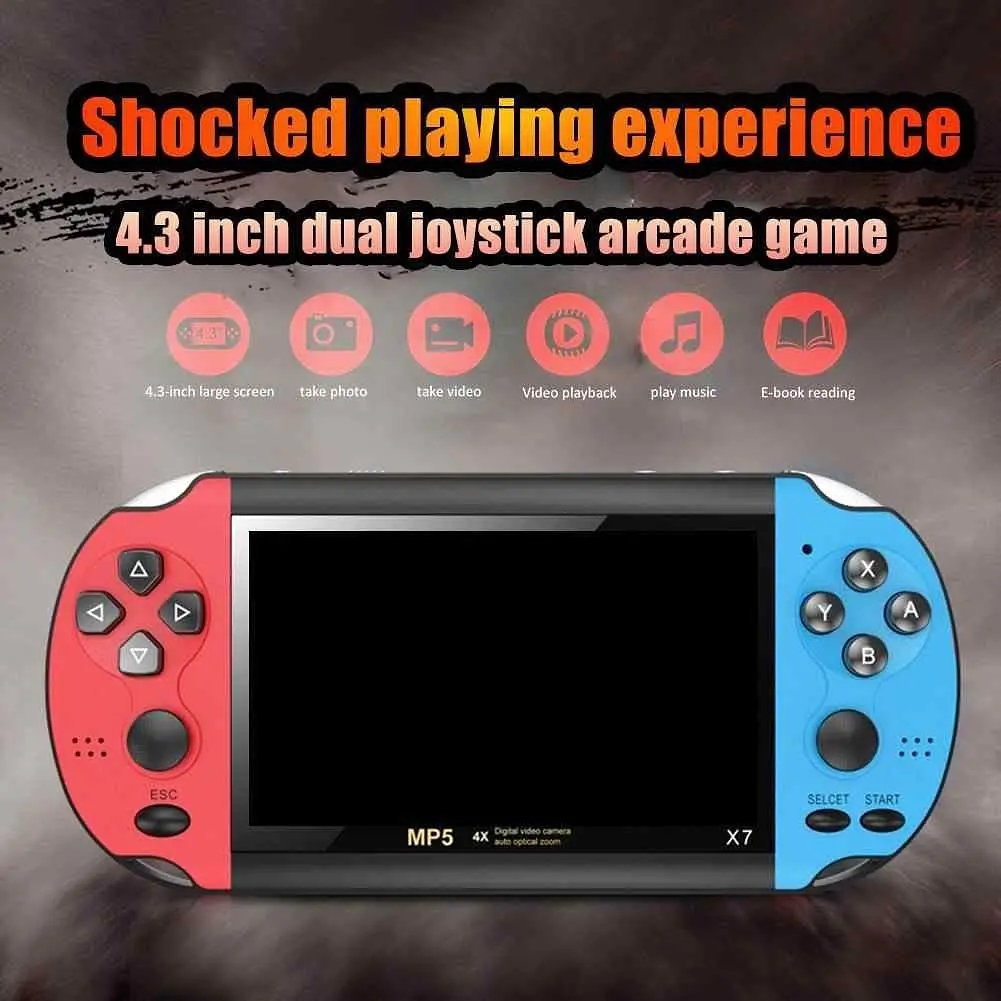 Ігрова приставка XPRO PSP 7 портативна консоль з встановленими 1000 ігор 8gb  - фото 6