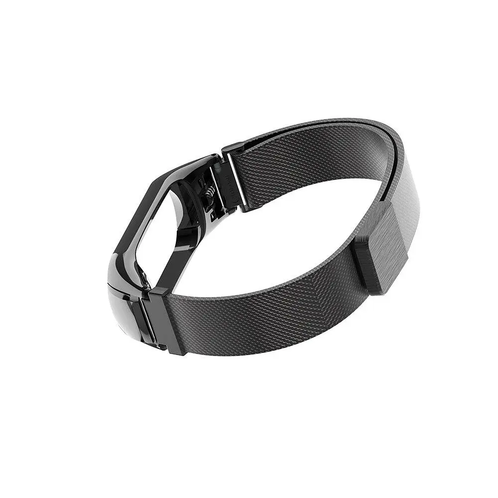 Ремінець для фітнес-браслета Boorui для Xiaomi Mi Band 5 і 6 міланська петля чорний - фото 5