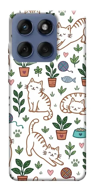 TPU чохол Demsky Cats pattern для Motorola Edge 60 Fusion